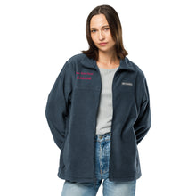 Load image into Gallery viewer, Bad Idea Fairy Garage text Unisex Columbia fleece jacket