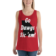 Load image into Gallery viewer, Go Dawgs Sic 'em! Unisex Tank Top