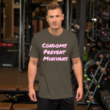 Load image into Gallery viewer, Condoms Prevent Minivans Short-Sleeve Unisex T-Shirt