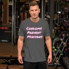 Load image into Gallery viewer, Condoms Prevent Minivans Short-Sleeve Unisex T-Shirt