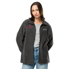 Load image into Gallery viewer, Bad Idea Fairy Garage text Unisex Columbia fleece jacket
