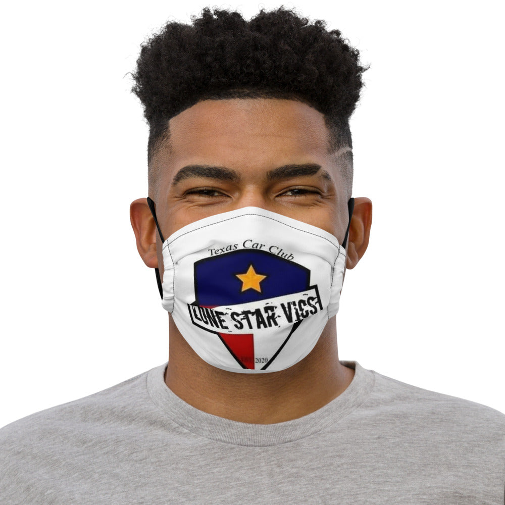 Premium face mask with Lone Star Vic logo