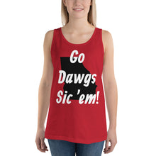 Load image into Gallery viewer, Go Dawgs Sic &#39;em! Unisex Tank Top
