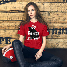 Load image into Gallery viewer, Go Dawgs Sic &#39;em! Short-Sleeve Unisex T-Shirt
